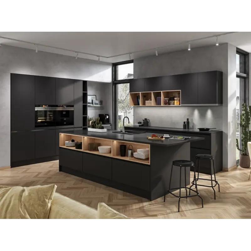 FERRO Bateria zlewozmywakowa Zumba II czarna wylewka, 2-Funkcyjna, chrom