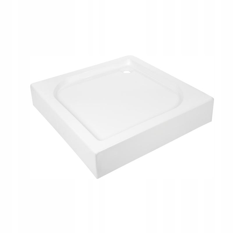 INVENA BRODZIK KWADRATOWY 80X80 16 CM BEZ SYFONU POLSKI