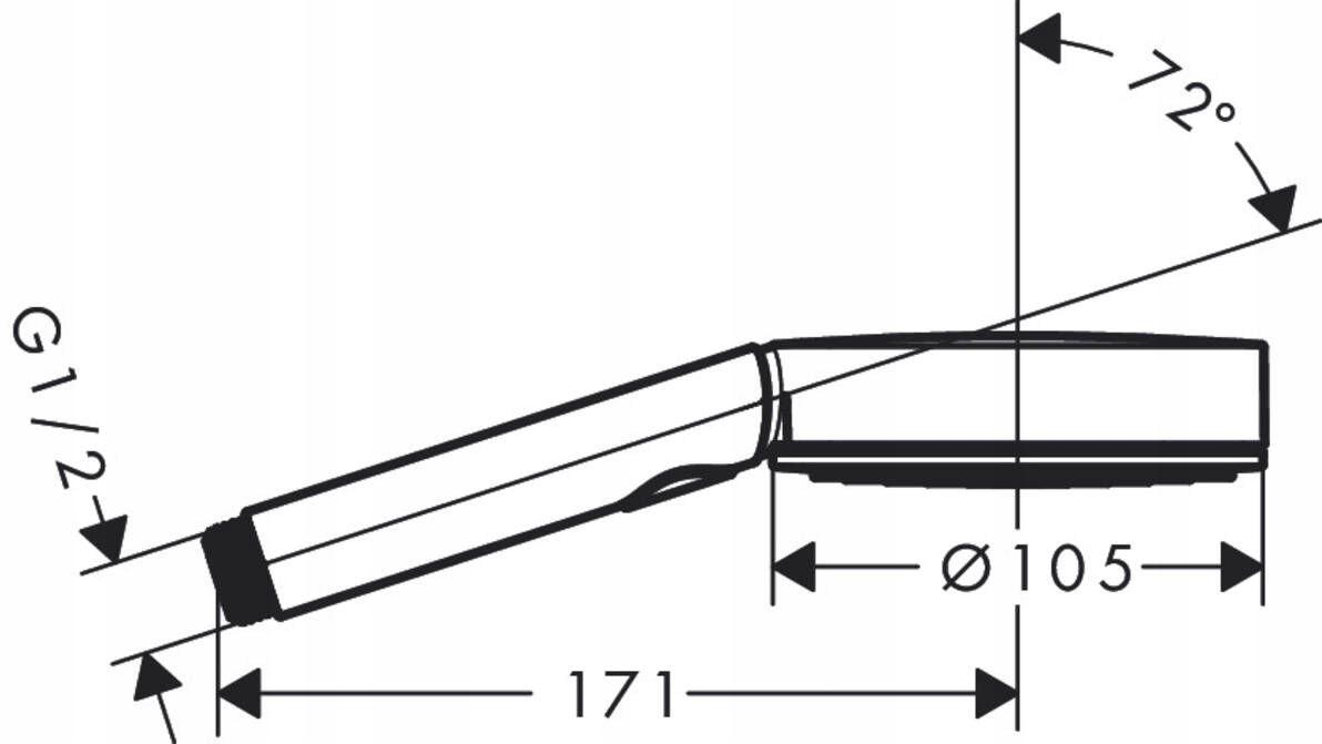 HANSGROHE Pulsify Select S Główka prysznicowa 105 3jet Activation EcoSmart