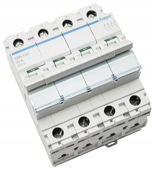 HAGER Rozłącznik izolacyjny modułowy 4P 125A 400VAC
