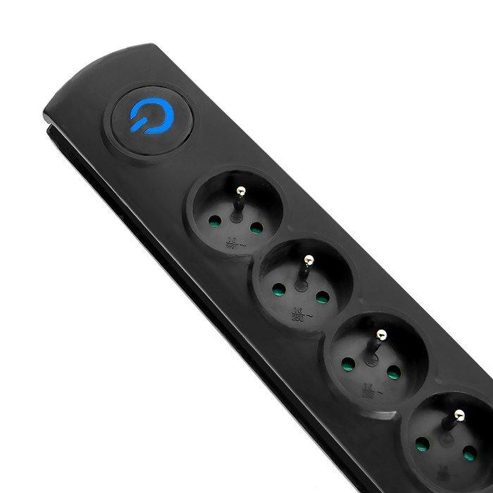 QOLTEC Listwa antyprzepięciowa Quick Switch 8 gniazd 3m