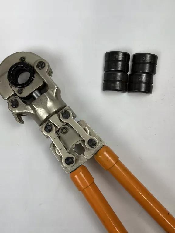 INVENA ZACISKARKA RĘCZNA DO ZŁĄCZEK ZAPRASOWYWANYCH + SZCZĘKI 16,20,26