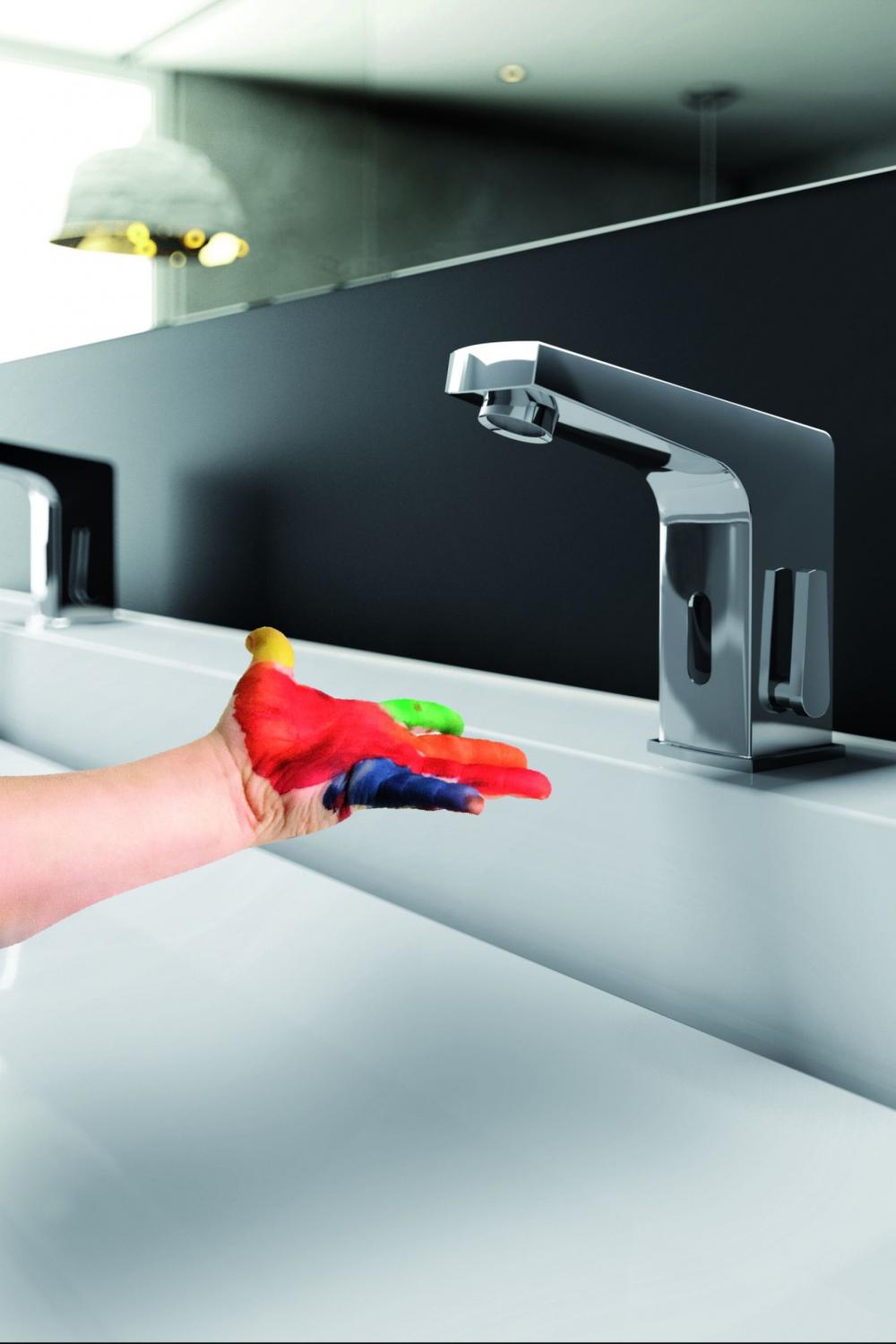 DEANTE Bateria umywalkowa chrom sensor stojąca z regulacją temperatury