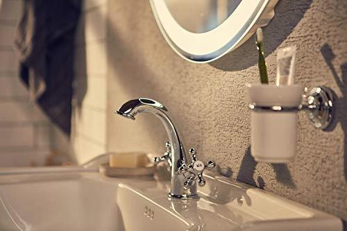 ROCA Bateria umywalkowa CARMEN dwuuchwytowa z korkiem Click-Clack