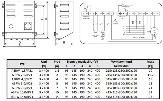 BREVE Regulator A3RW 1.5/1/S/IP 21