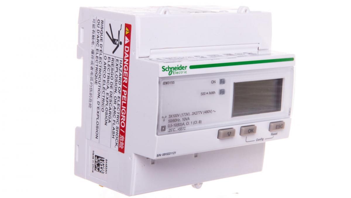 SCHNEIDER ELECTRIC Licznik kWh iEM3155 - 63A Modbus MID