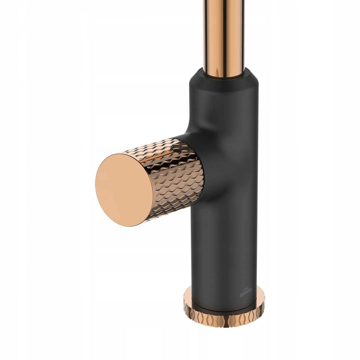 INVENA BATERIA ZLEWOZMYWAKOWA MOONLIGHT INVENA TREND CZARNA / ROSE GOLD