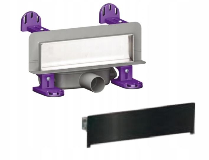 KESSEL Wpust Classic DN50, odpływ boczny z kratką nierdzewną 100 x100