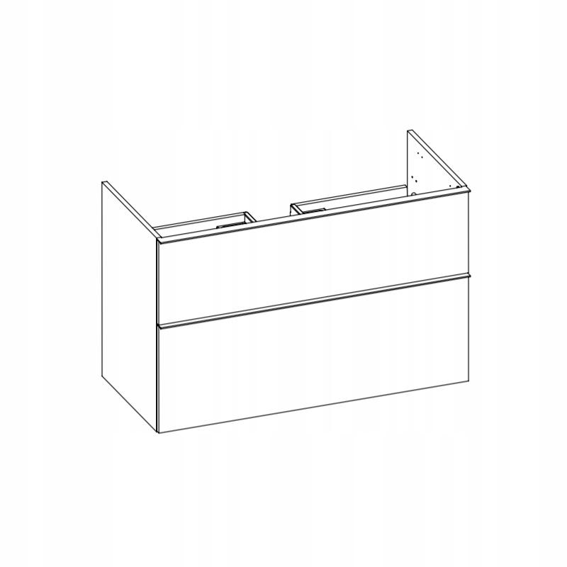 Szafka podumyw. LOOK 100x45cm Wisząca 2S White ELITA