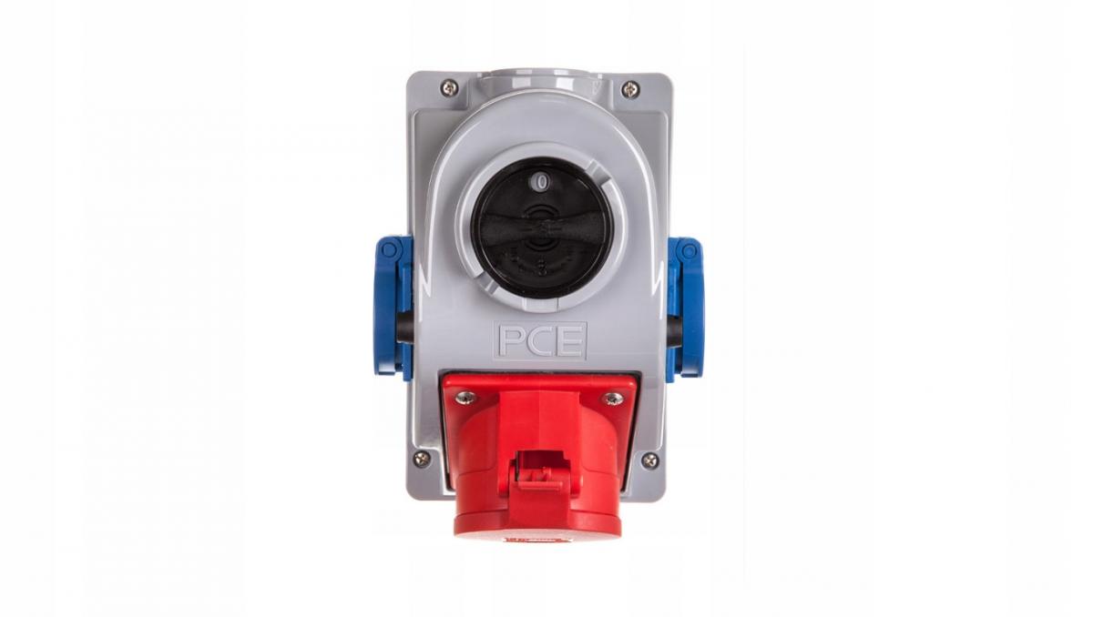 Nowa seria gniazd z wyłącznikiem Combo-Pol 32A 400V 3P+Z+N, gniazdo 2x23