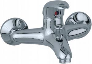 Bateria wannowa ścienna ARMATURA KRAKÓW KRZEM 1-uchwyt. 2-otw mosiądz chrom