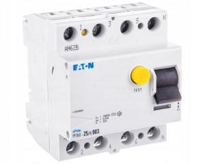 EATON Wyłącznik różnicowoprądowy 4-biegunowy PFIM-25/4/003-MW
