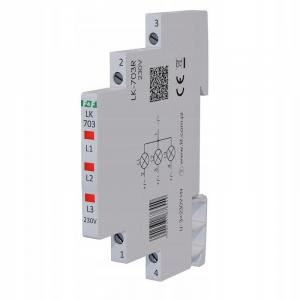 F&F Lampka kontrolna zasilania LK-703R 1/3S 3x230V 3xLED czerwona