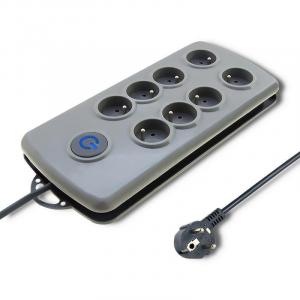 QOLTEC Listwa antyprzepięciowa Quick Switch 8 gniazd 2.5m