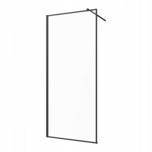 INVENA KABINA WALK-IN II 80X200CM RAMKA 8MM SHINY-GLASS CZARNY