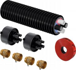 Zestaw przyłączeniowy ECOFLEX THERMO TWIN HP 2x32x2.9-2x32x3.5/140 L=8 m