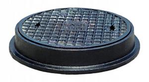Pokrywa żeliwna dn 315mm, klasa B125=12.5t, na stożek żelbetowy 315 (Diamir