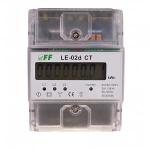 Licznik energii elektrycznej LE-02d - trójfazowy, wyświetlacz LCD, kl.1, 3x