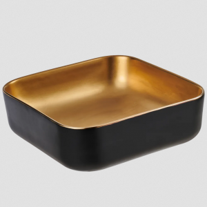 Umywalka nablatowa INVENA MALAGA CZ. ZŁOTA MAT 48h