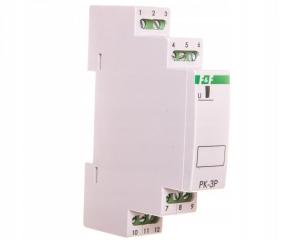 F&F Przekaźnik elektromagnetyczny PK-3P 24V AC/DC, styk: 3P I=3x8A, 1 moduł