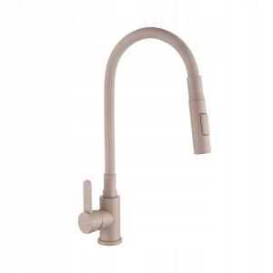 INVENA BATERIA ZLEWOZMYWAKOWA DALIS Z RUCHOMĄ 2F WYLEWKĄ, BEŻOWA