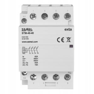 ZAMEL Stycznik modułowy instalacyjny 40A, 4xNO, 230V AC STM-40-40