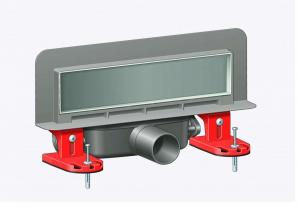 Odpływ ścienny Scada z pokrywą do wklejenia płytek
