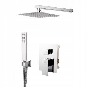 INVENA ZESTAW PODTYNKOWY Z BATERIĄ PODTYNKOWĄ 2F PAROS INVENA TREND, CHROM