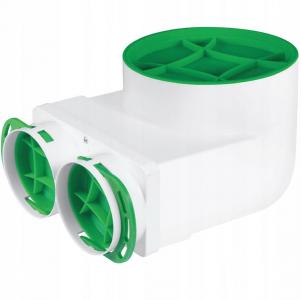 AWENTA Skrzynka rozprężna podsufitowa - pionowa fi125-2x75
