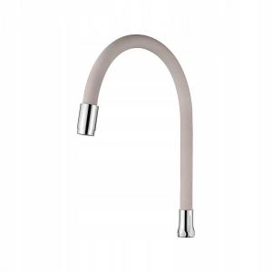 INVENA JEDNOFUNKCYJNA ELASTYCZNA WYLEWKA DO BATERII ZLEWOZ, BEŻOWA