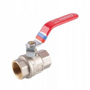Zawór kulowy FERRO F-Power nakrętno-nakrętny z dźwignią Gw 2 1/2 KFP7 48h