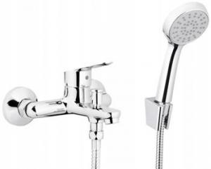 Bateria wannowo-natryskowa naścienna KLUDI RENON 1-uchwyt. 2-otw czarny mat