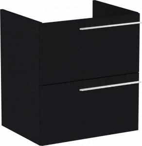 Szafka podumyw ELLA 59x45cm Wisząca 2S (do kompletacji z blatem) Czarny Mat