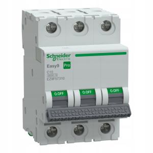 Wyłącznik nadprądowy Easy9 Pro EZ9F-C10-3 C 10A 3-biegunowy