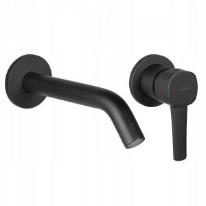 Bateria natryskowa INVENA podtynkowa GLAMOUR CZARNA 48h