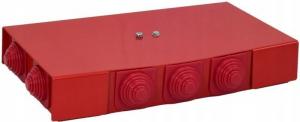 Puszka przeciwpożarowa, prostokątna, E90, rozgałęźna 2x3x4mm2, 166x88x30 mm