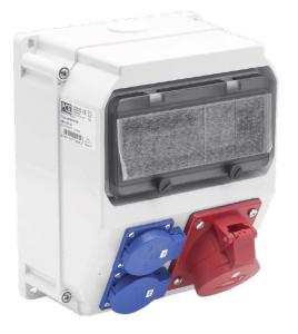 PCE Rozdzielnica stacjonarna typ LUBLIN 9M 16/5 2GS 230V IP54 ECOline
