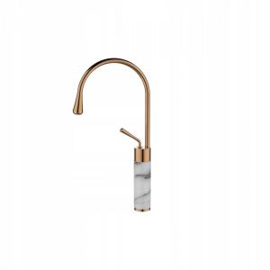 INVENA BATERIA UMYWALKOWA WYSOKA GABRO, INVENA TREND BIAŁY/MIEDŹ