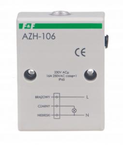 Automat zmierzchowy AZH-106 I=16A, obudowa hermetyczna, przewód przyłączeni