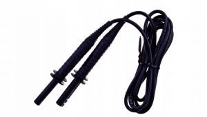 Przewód 1,8m czarny 5 kV (wtyki bananowe, ekranowany)