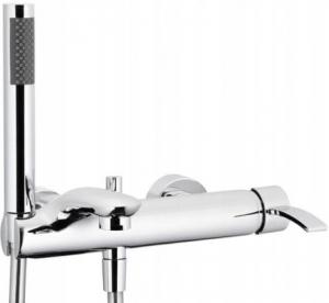 Bateria wannowa ścienna ARMATURA KRAKÓW MOKAIT 1-uchw 2-otw mosiężna chrom