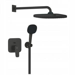 Zestaw prysznicowy CUBEO podtynkowy z deszczownicą Tempesta 250 matte black