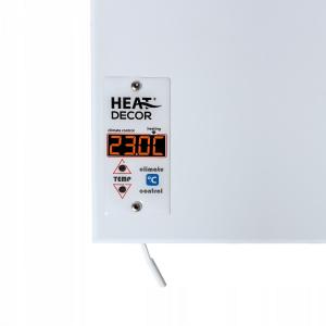 Grzejnik stalowy HD-WAVE STEEL z termostatem, moc 400 W - biały