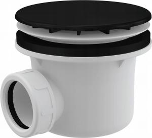 ALCADRAIN Syfon brodzikowy korek, czarny mat