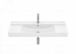 Umywalka ścienna ONA 100x46cm, z/otw., z/przel. Biały ROCA
