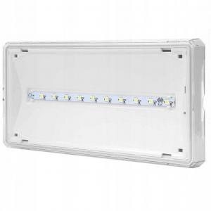 AWEX Oprawa EXIT IP65 ECO LED 3W 320lm 1h jednozadaniowa AT biała 