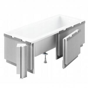 Obudowa podpłytkowa LED 1.041-led 170+90x58 cm do wanien prostokątnych