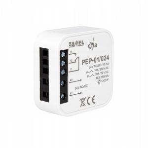 ZAMEL Przekaźnik elektromagnetyczny dopuszczalny 24VAC/DC, 10A PEP-01/024