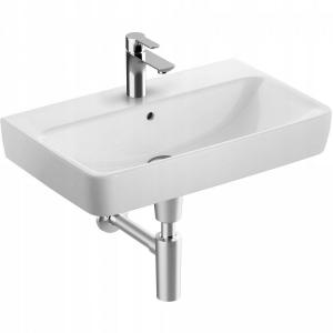 Umywalka Selnova Compact B65 cm, H17.5 cm, T40 cm, z przelewem, z otworem n