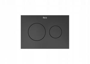 Przycisk spłukujący ROCA DUPLO S PS3 podwójny Brushed Titanium Black